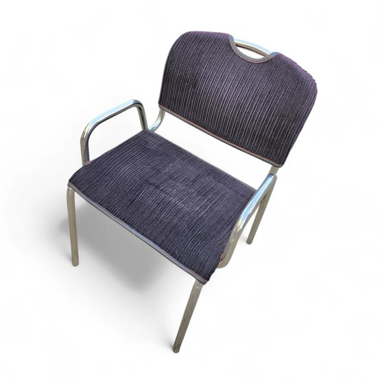 4 x black upholstery Castiglietta dining Chairs by Castiglioni for Zanotta / Italy 1960s (photo 15 of 26)