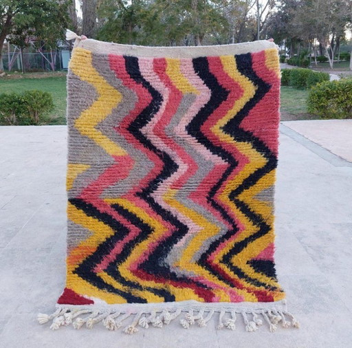 Tapis Berbères Multicolores En Laine 200cmx150cm