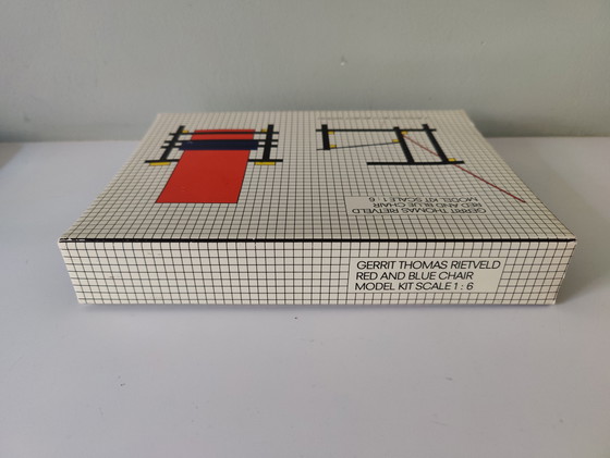 Image 1 of Rietveld Red Blue Chair Miniature 1983