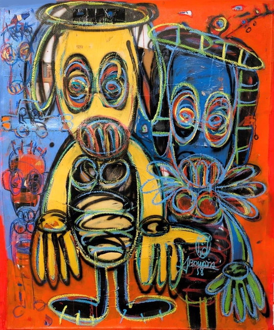 Aboudia - Untitled - 2018 – Paintings & Drawings, Canvas (photo 3 of 5)