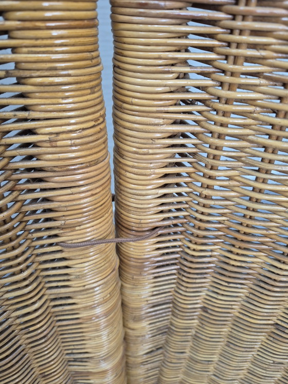 Vintage rattan with bamboo room screen/room divider. – Wicker (photo 6 of 11)