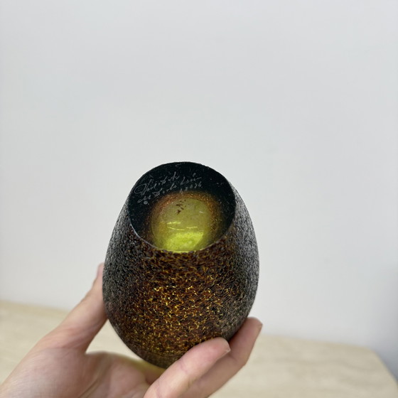 Image 1 of Set di 3 vasi Monica Backstrom per Kosta boda Sweden Moonlanding