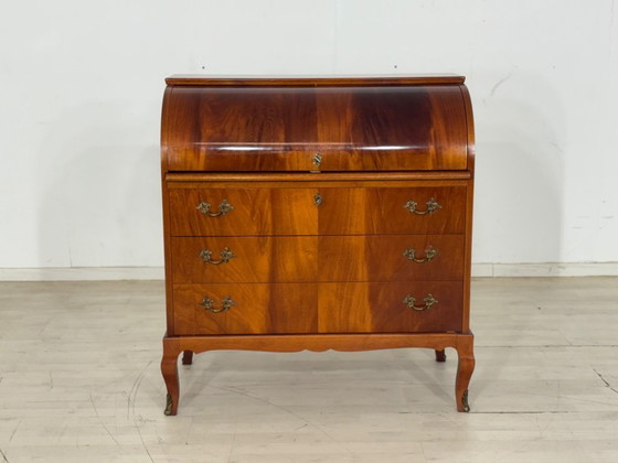 Image 1 of Danish teak secretary desk Vintage writing desk