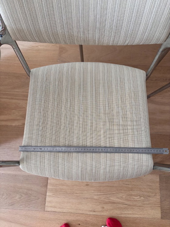 Set di 4 sedie vintage in cromo beige – Sedie da pranzo, Tessile (photo 7 of 11)