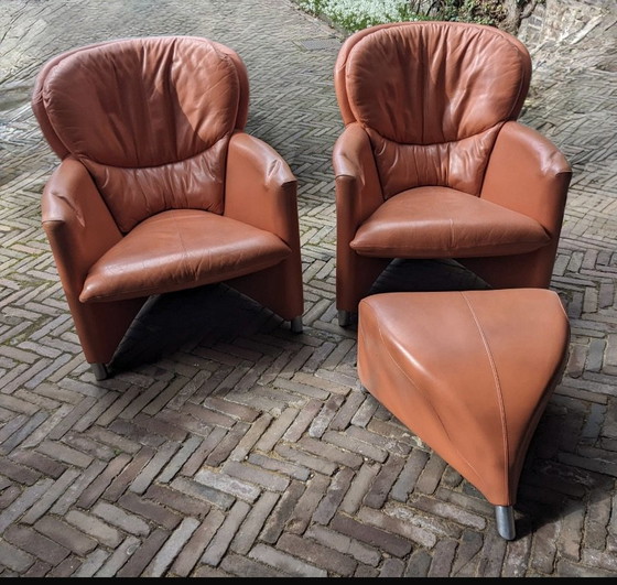 Leolux excaliber uit de '90's – Fauteuils, Leer, Metaal (photo 3 of 5)
