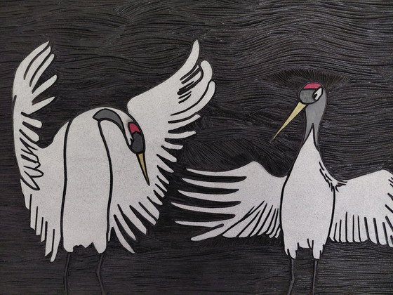 Image 1 of "THE CRANE TANGO BY MOONLIGHT" Gallery Suncorner