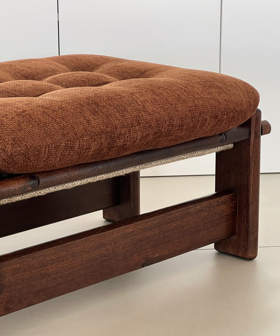 Image 1 of Scandinavian Sofa, Two Armchairs and Ottoman, 60s