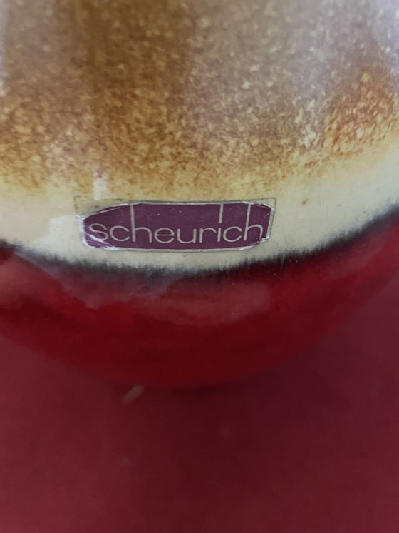Vintage West Germany Floor Vase Scheurich 290-40 - With Original Sticker – Scheurich W-Germany, Ceramic (photo 5 of 6)