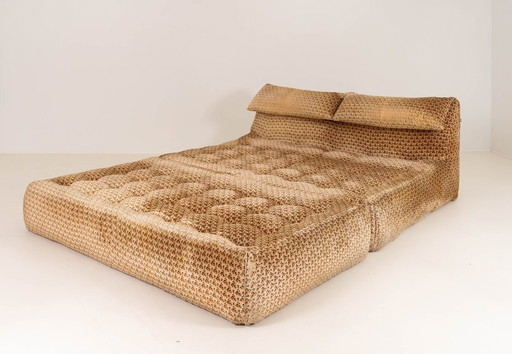 Vintage Bamboletto Tagesbett von Mario Bellini für B&B Italia, 1975 — Signiert, Originalpolsterung