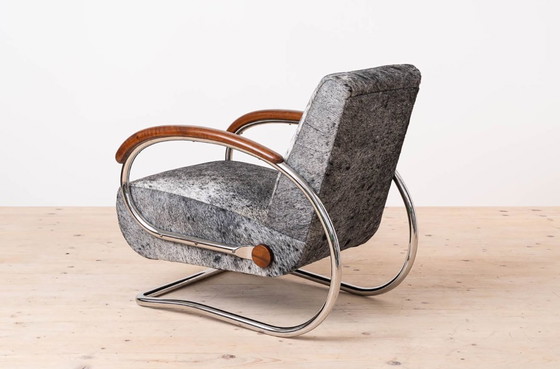 Image 1 of Bauhaus Armchair Model H221 designed by Jindřich Halabala for UP Závody, 1930s