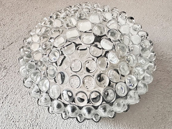 Image 1 of Vintage pair of bubble glass lamps