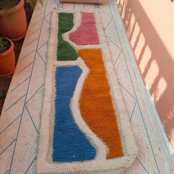 Marokkanischer handgefertigter Läufer Teppich 300cmx70cm – Teppiche & Läufer, Wool, Bohemian (photo 7 of 10)