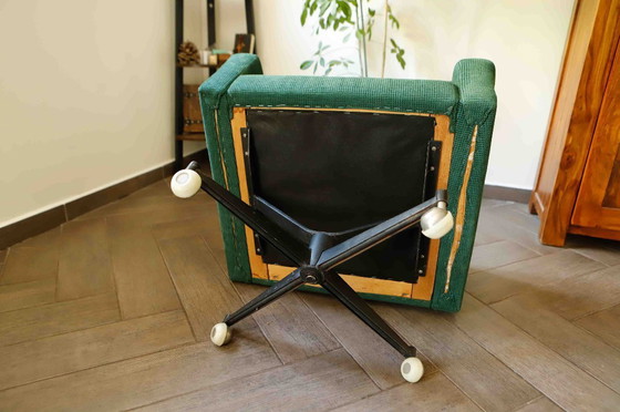 Image 1 of Coppia di sedie girevoli retrò su rotelle