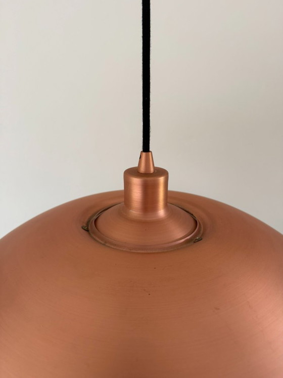 Image 1 of Lampada a sospensione vintage danese in rame - Lampada di design danese