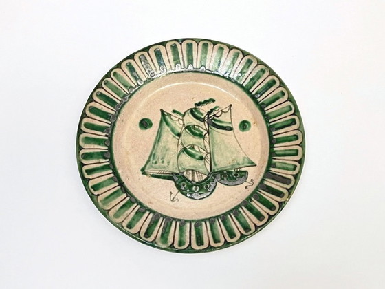 Image 1 of 4 Piatti Vietri decorati della Fabbrica Ceramica Avallone, anni '30