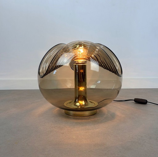 Lampada da tavolo Futura Wave in ottone di Peil Putzler – Peill & Putzler, tafellampen, Glass