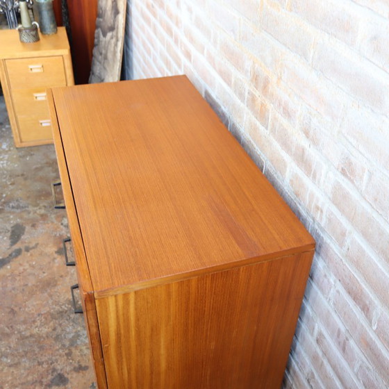 Image 1 of Vintage ladekast jaren 60 70 teak fineer
