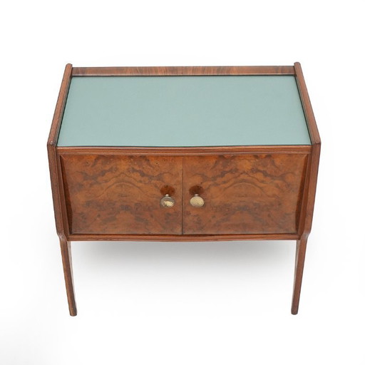 Par de mesitas de noche de brezo, años 50