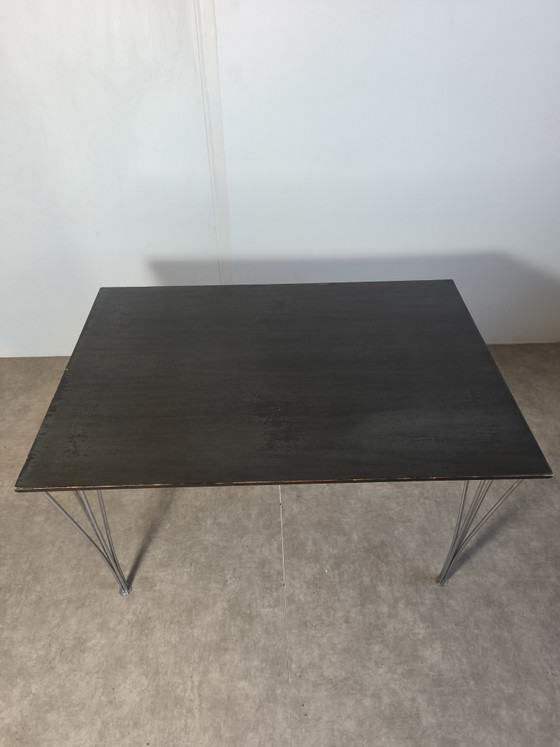 Tavolo Rettangolare Fritz Hansen anni '70 Piet Hein Bruno Mathsson Arne Jacobsen – Tavoli da pranzo, Wood (photo 4 of 11)