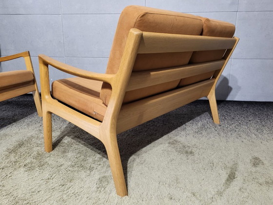 Diseño Danés Ole Wanscher 'Senator' Sofás (Couches) 3+2 plazas + otomana | Poul Jeppesen – Wood (photo 11 of 16)