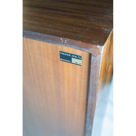 Image 1 of Vintage bookcase with rosewood pedestals "no. 9" by Omann Junior, 1960