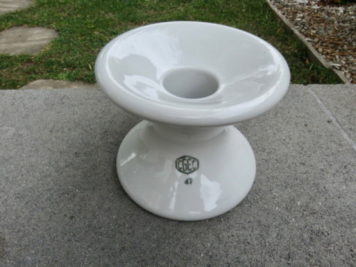 XXL ceramic electrical insulator, cgec, France, mid-20th century
