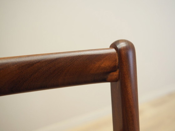 Image 1 of Set van twee teakhouten stoelen, Deens ontwerp, jaren 1970, productie: Denemarken