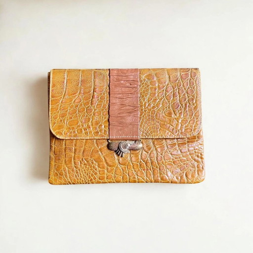 Clutch vintage de la marca italiana Baglia de los años 80