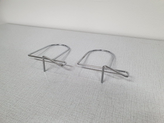 Serre-livres (6) chrome Kasja & Nisse Strinning pour String., Objets déco, Argenté (photo 5 sur 5)