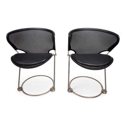 Set di 2 sedie da conferenza/sala da pranzo Wilkhahn Nuvola di Herbert Ohl, 1980