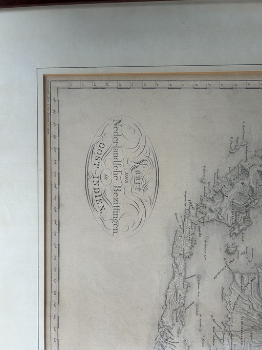 Copper engraving map of C van Baarsel of the East Indian possessions