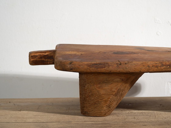 Antique low work table (c.1920) #19, Side tables, Wood, Brown, Rustic (photo 19 of 22)