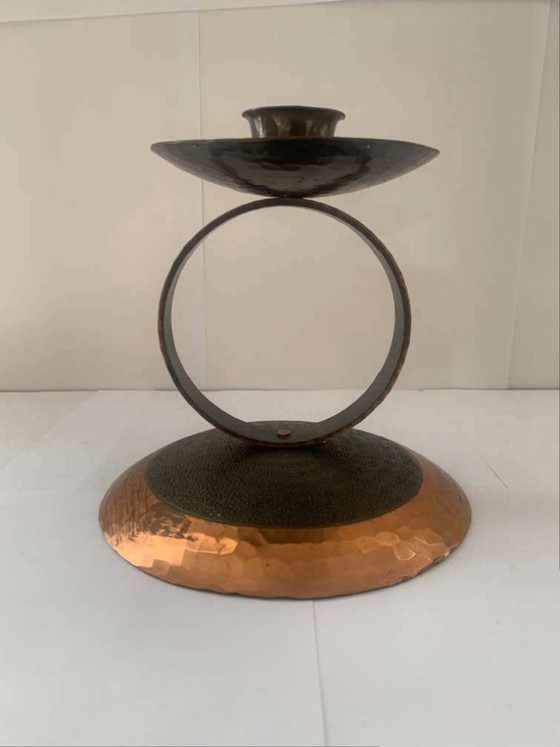 Image 1 of Hans Przyrembel Lipsia Candeliere Portacandele in rame Bauhaus Art Deco Marianne Brandt Alfred Lipovec