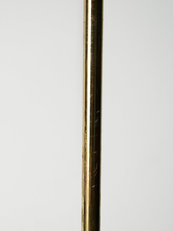 Image 1 of Lampada da terra scandinava in ottone con due punti luce regolabili