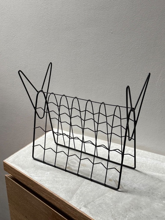 Image 1 of Porte Revues Magazines Années 50 60 Design Vintage Ancien