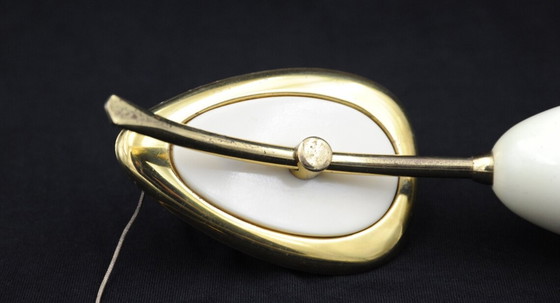 Image 1 of Applique murale Wilhelm Riphahn « Finest Fifties » en blanc pastel * Bauhaus * Années 1950 * Vintage