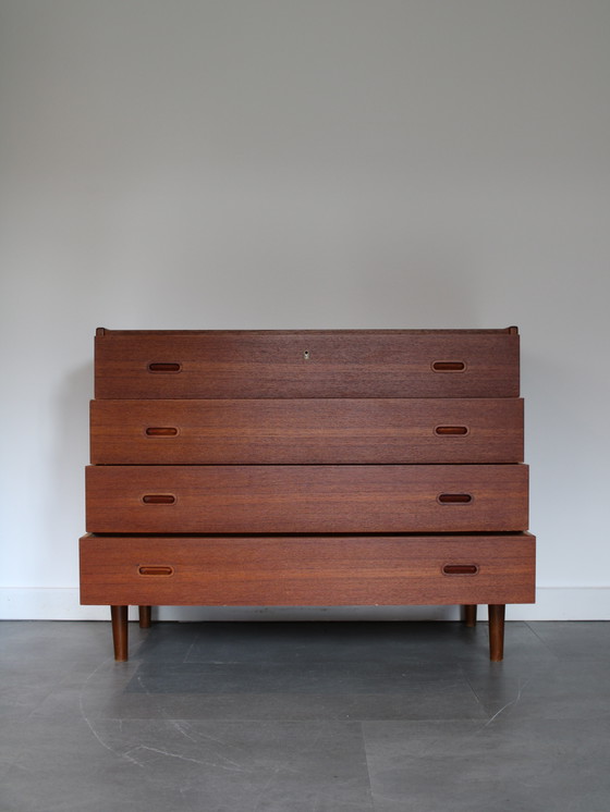 Commode large vintage danoise en teck – Wood (photo 2 of 8)
