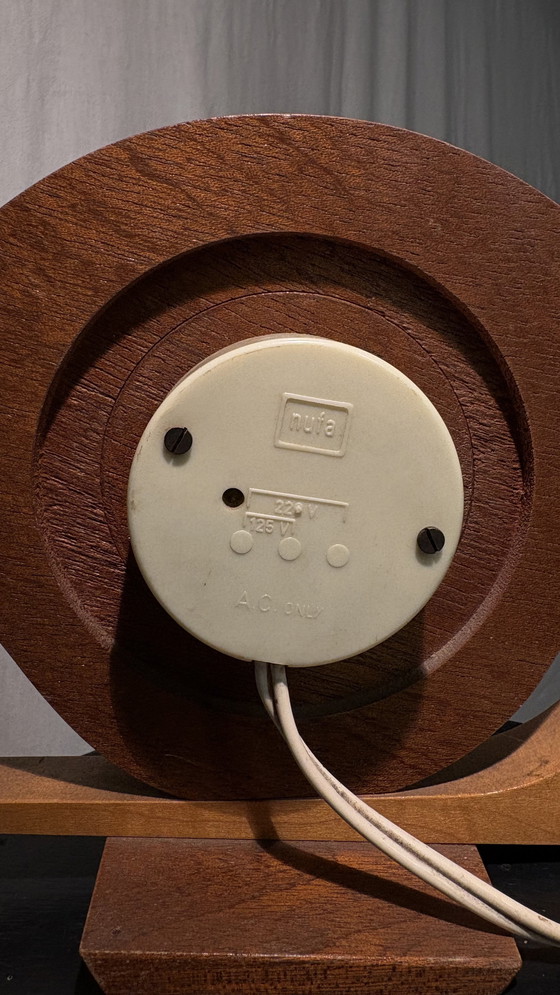 Image 1 of Vintage Mid - Century Table Clock - Sculptural Design from the 1950s/60s.