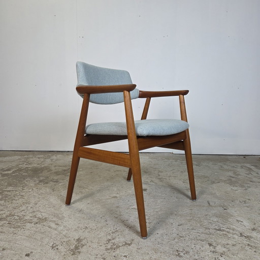 Glostrup, GM11 vintage jaren 60 Deense armstoel teak Scandi