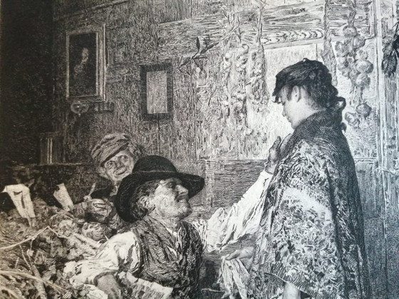 Image 1 of Erbajuolo Veneziano Incisione di C. Turletti 1879