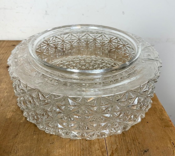 Image 1 of Applique murale ou plafonnier vintage en verre, années 1970