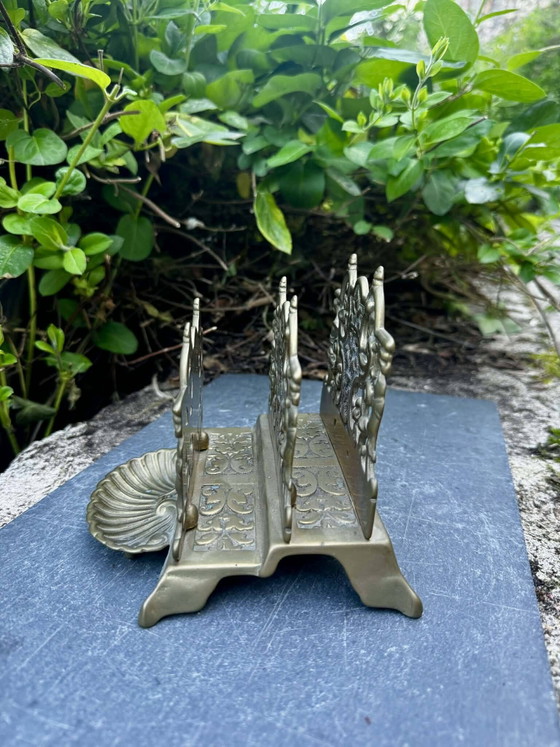 Portariviste e portacarte barocco in ottone – Brass, Barok (photo 5 of 8)