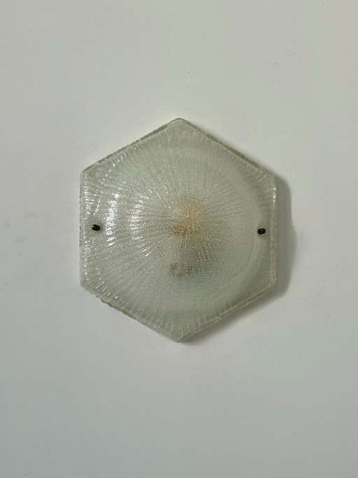 Aplique de pared antiguo de cristal de Murano, Italia, 1970. – wandlampen, Glass, Murano Glass