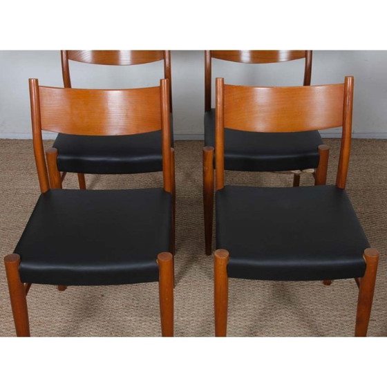 Image 1 of Suite of 6 chairs produced by Consorzio Sedie Friuli, 1960