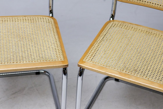 Image 1 of Conjunto de 7 (!) sillas italianas B32 "Cesca" de Marcel Breuer