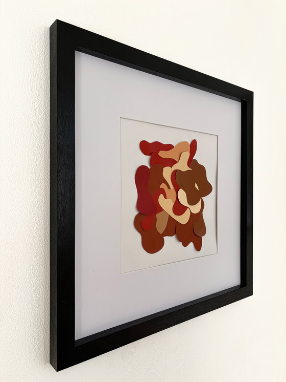 Image 1 of Maria Cascade – Waterfall ‘Ember Layers’ (Contemporary abstract paper relief, 2026)