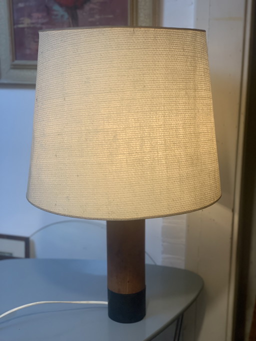 1950er Jahre Esa Denmark Tischlampe mit seltenem Originalschirm