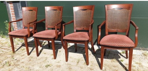 4 kersenhouten bannnink jugendstil eetkamer brazos toelen 