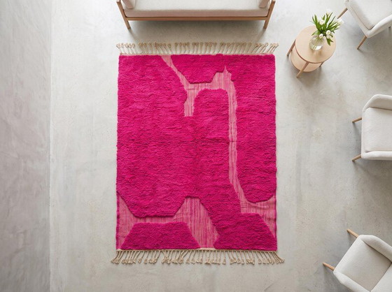 Wunderschöner handgeknüpfter rosa Teppich, 200 x 300 cm – Teppiche & Läufer, Wool (photo 2 of 6)