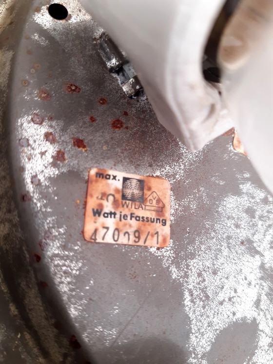 Image 1 of Prachtige grote glazen mcm spiegel wandlamp van Wila LeuchtenPrachtige grote glazen mcm spiegel wandlamp van Wila Leuchten